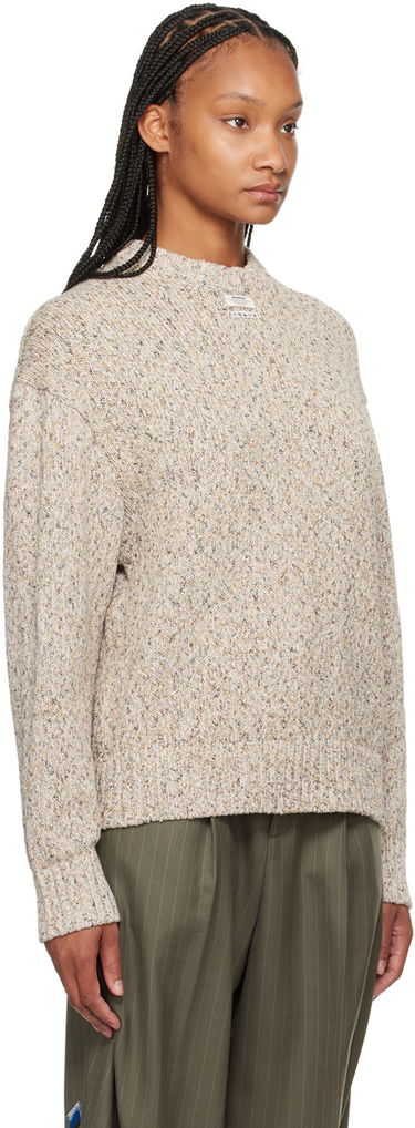Pleteni pulover ADER ERROR Patch Speckled Knit Sweater Bež | BN01SSKT0301OT, 1
