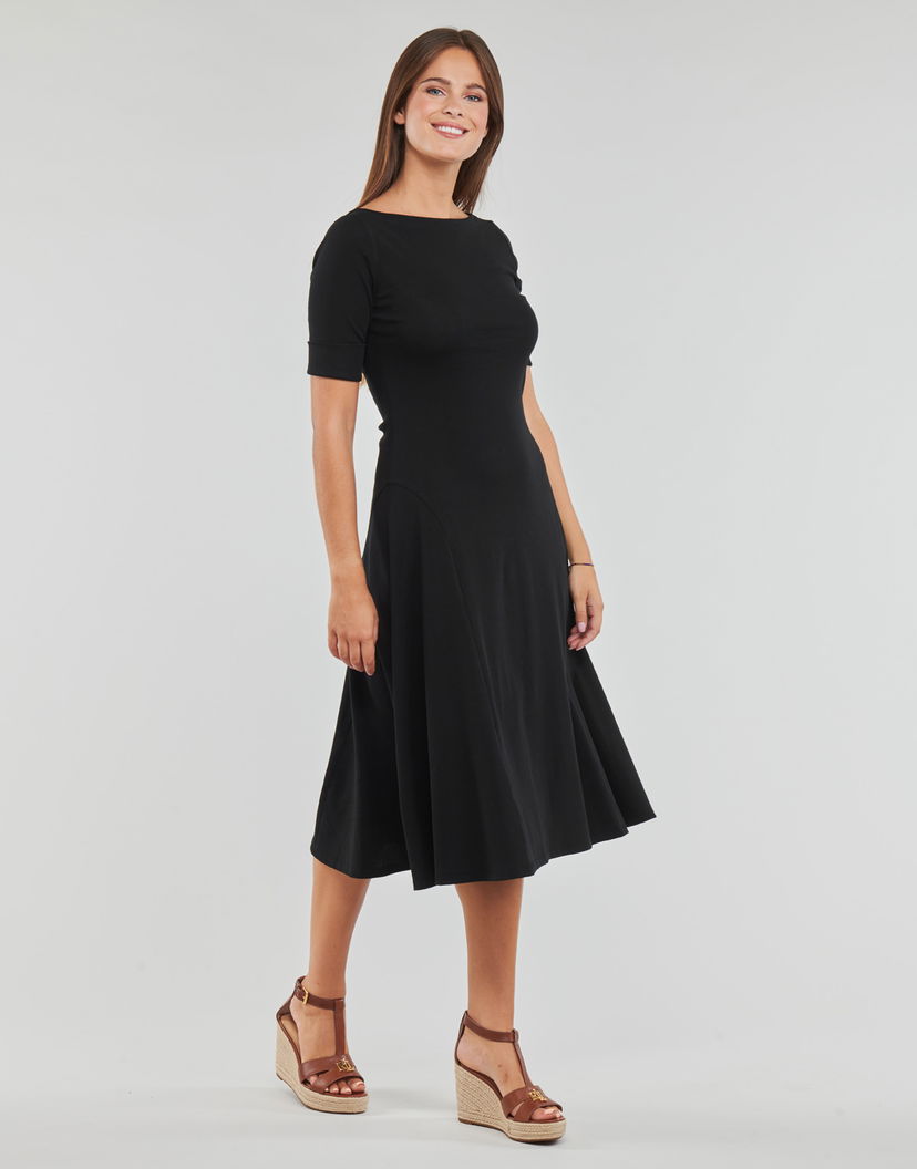 Obleke Polo by Ralph Lauren Stretch Mid Dress Črna | 250863913001