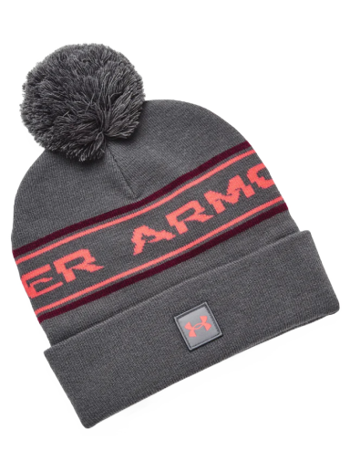 Beanie Under Armour Halftime Pom Beanie Siva | 1379985-013