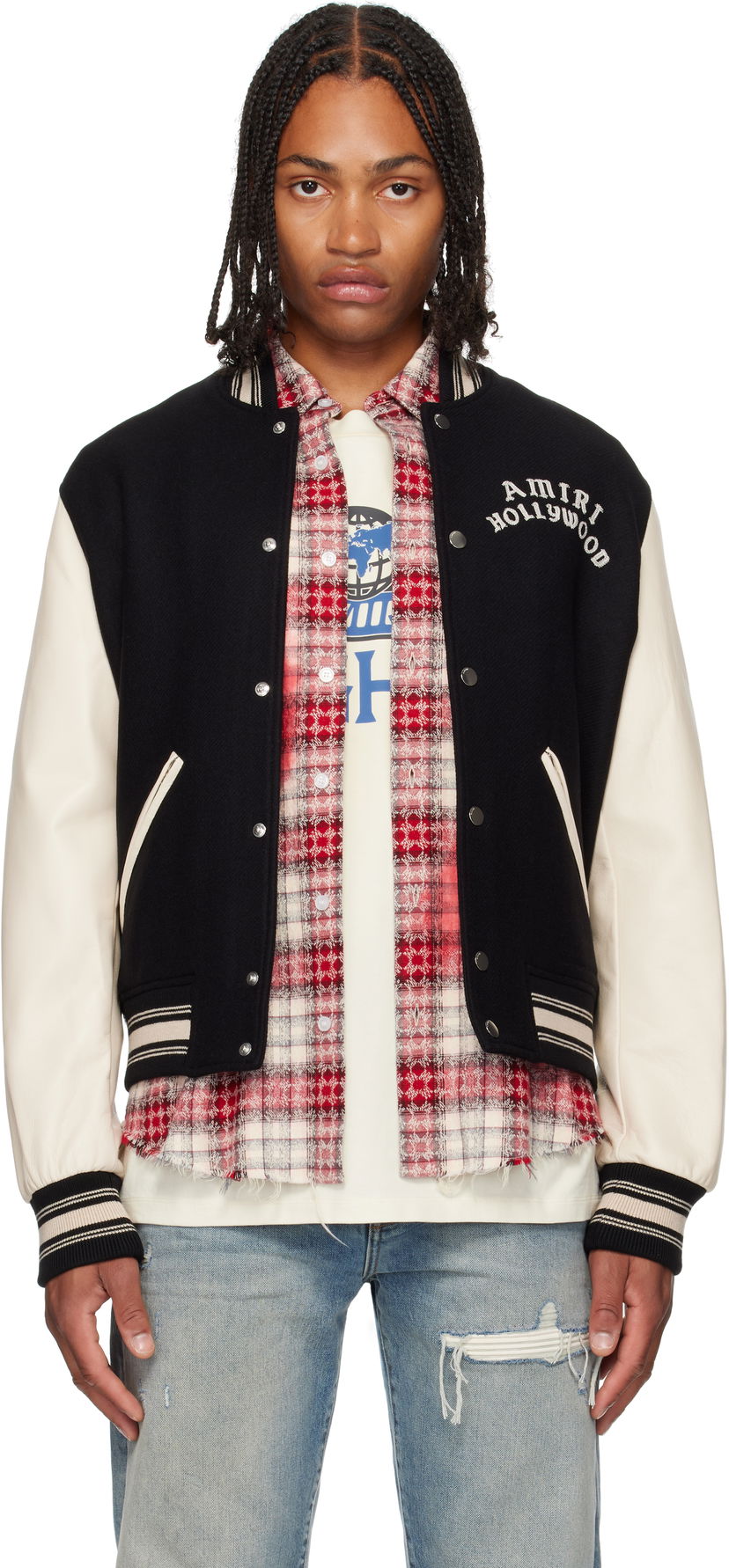 Bomber jakna AMIRI AMIRI Hollywood Bomber Jacket Črna | AMOUBB1066