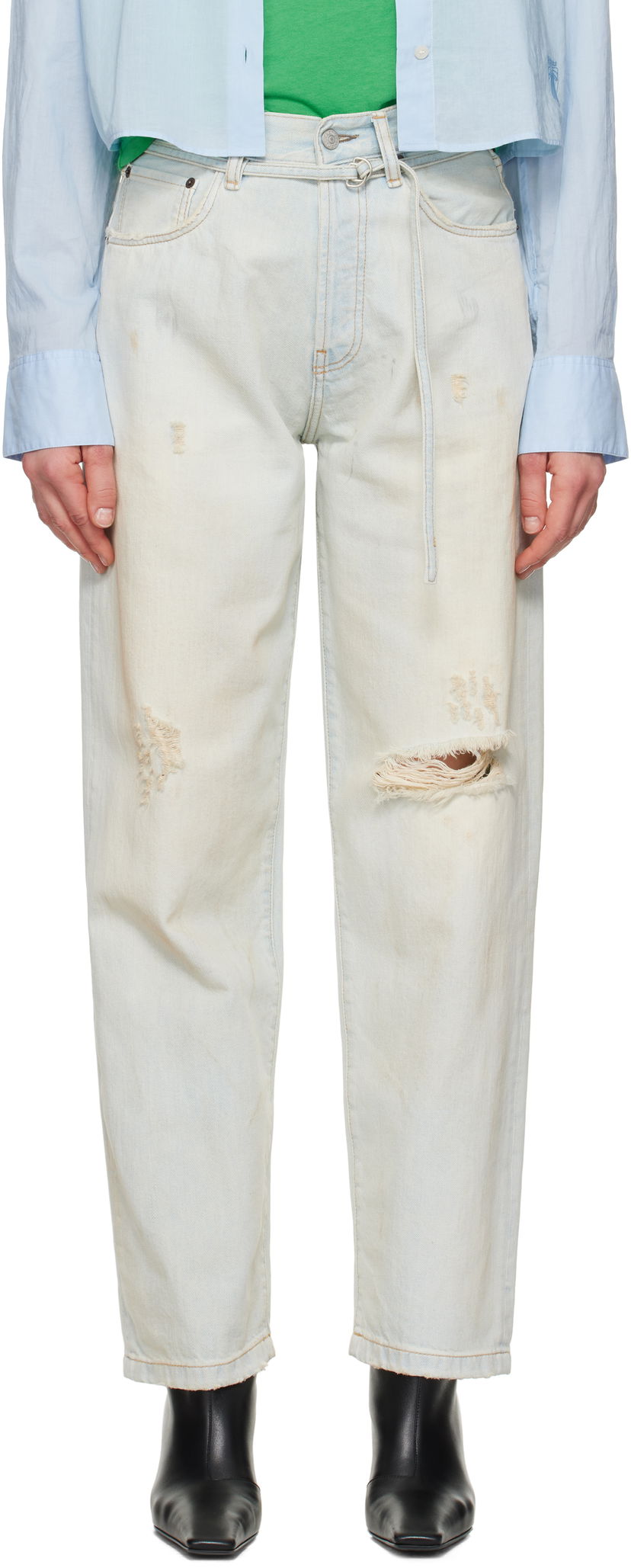 Kavbojke Acne Studios Acne Studios Loose Fit 1991F Jeans Modra | C00075-