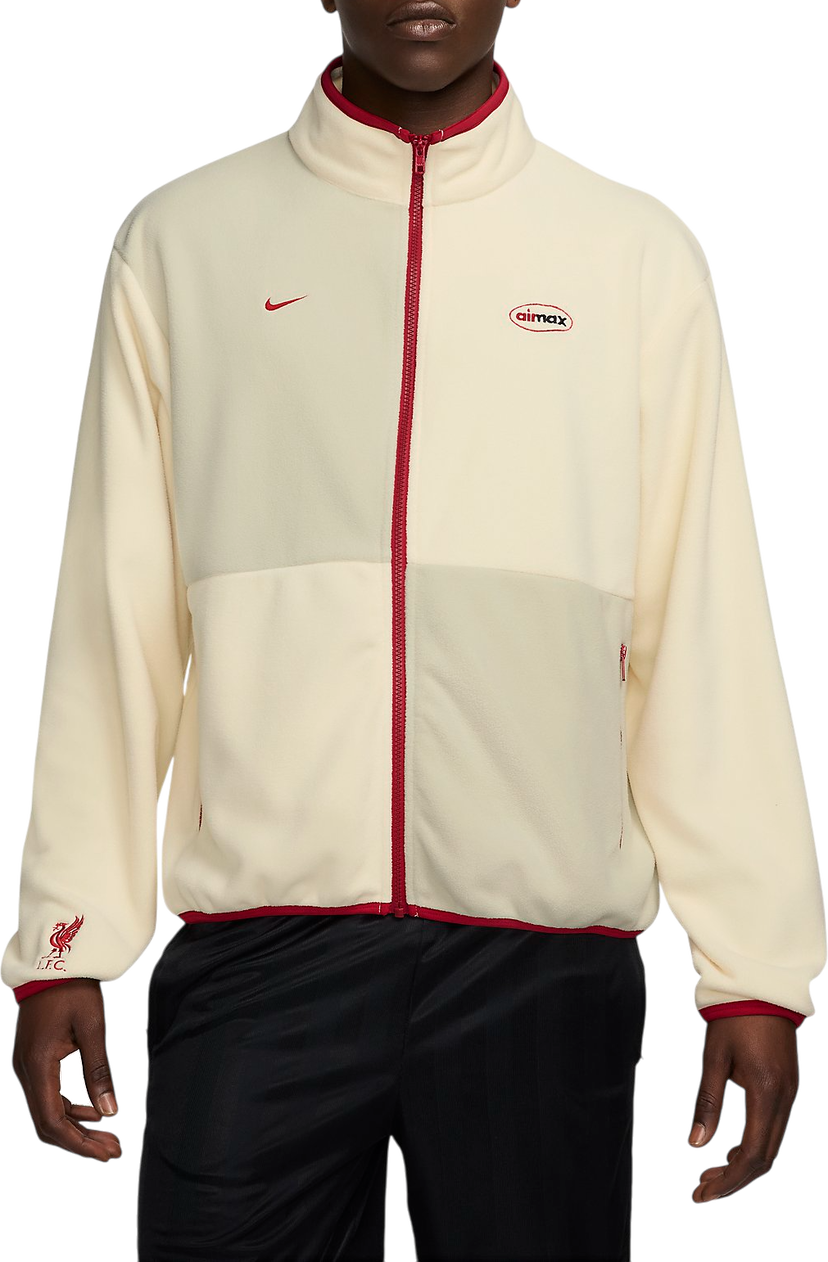Jakna Nike Liverpool FC Nike Club+ Full-Zip Fleece Jacket Bela | hj1045-113