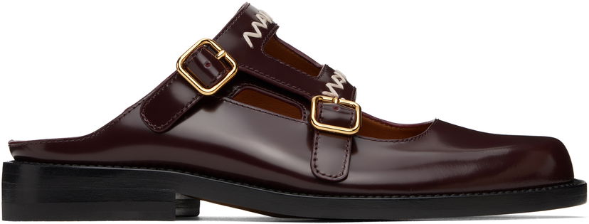 Oblačila Marni Marni Bambi 3.0 Loafers Bordo | SBMS010202 PS679