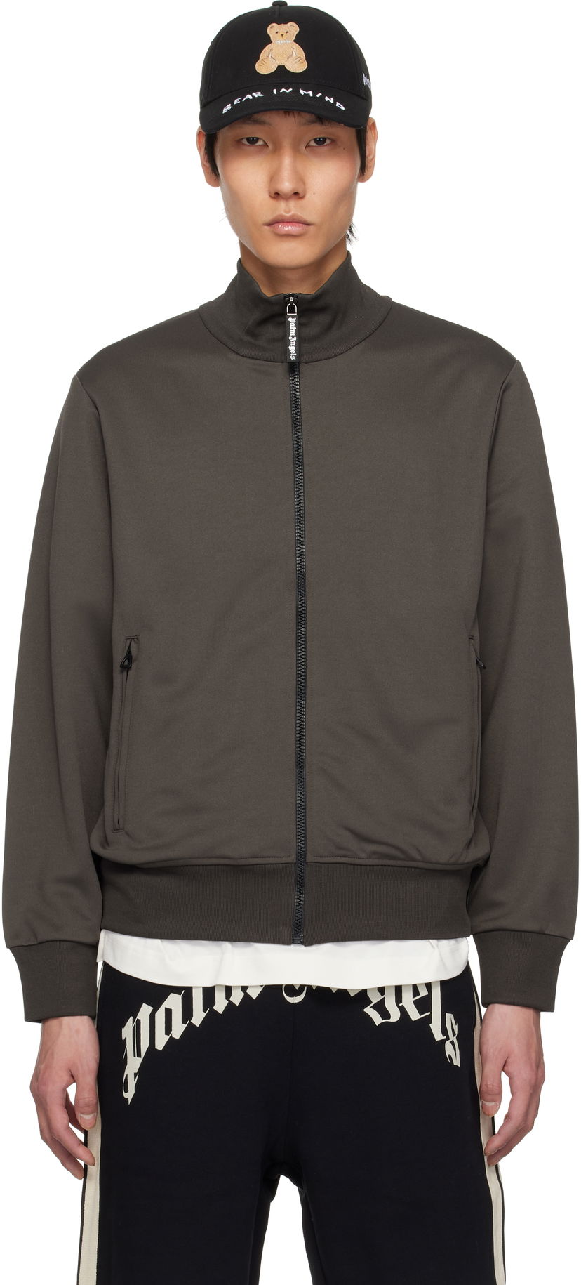 Pulover Palm Angels Palm Angels Track Jacket Siva | PMBD089S25FAB0011303