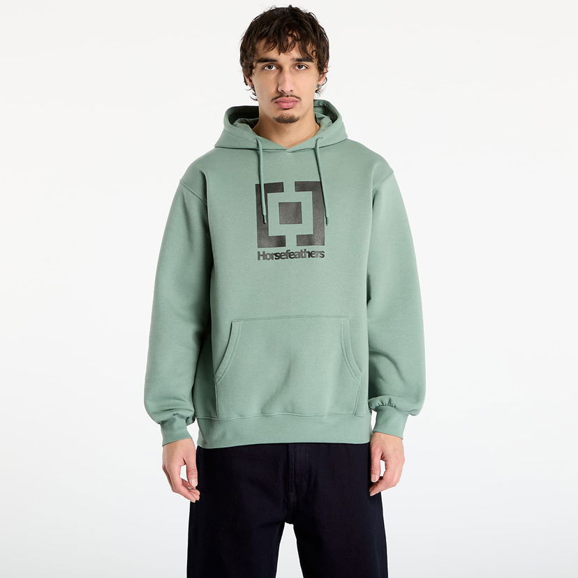 Pulover Horsefeathers Leader Hoodie Zelena | SM1355F