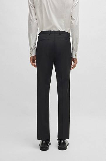 Hlače BOSS Extra Slim Fit Super Flex Trousers Črna | 50446520, 1