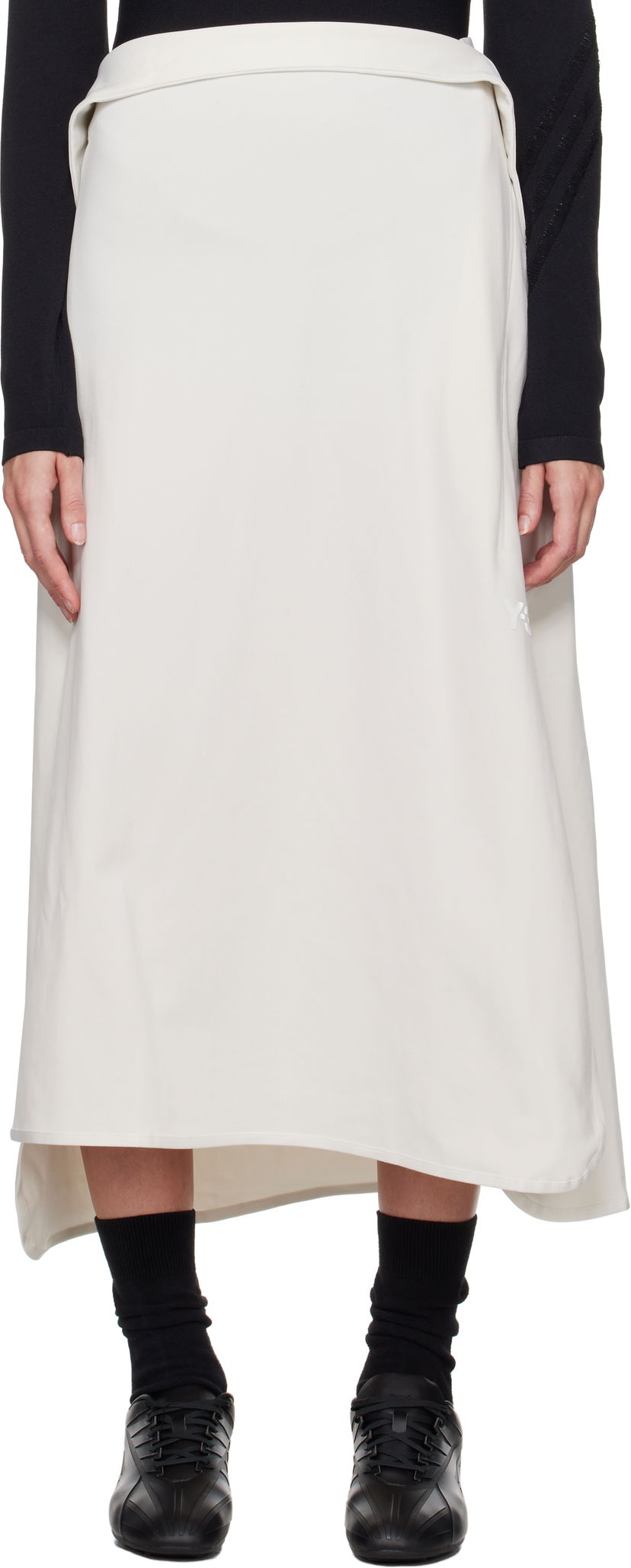 Krila Y-3 Track Midi Skirt Bela | JE3438