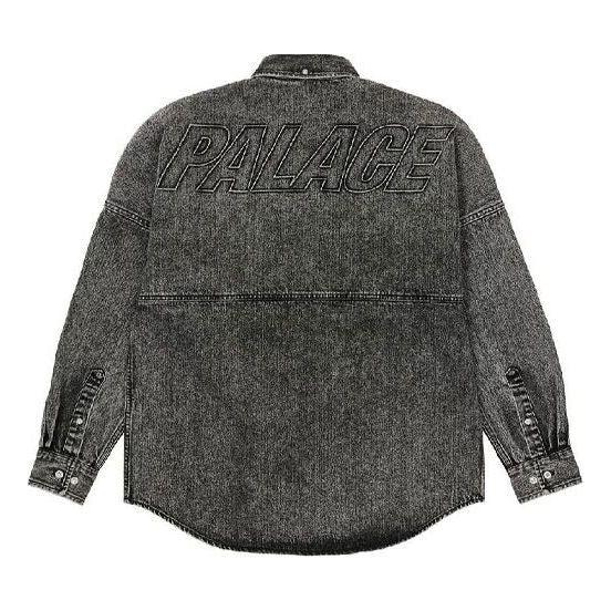 Srajce Palace Palace Bossy Back Logo Denim Shirt Črna | P20SHT008