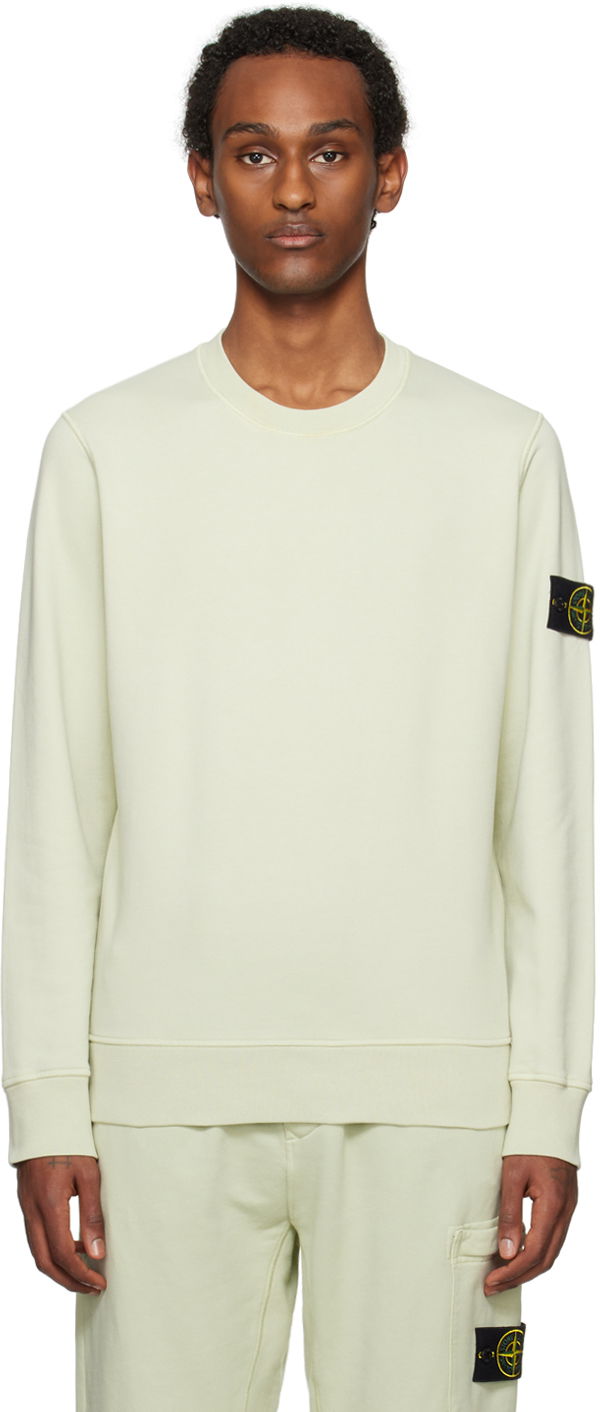 Pulover Stone Island Patch Sweatshirt Bež | 801563051