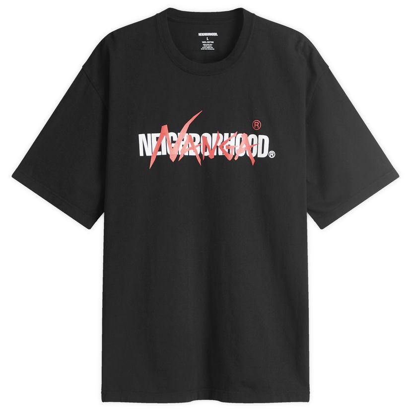 Majica Neighborhood Nanga Collaboration Graphic T-Shirt, Size L Črna | 242PCNNN-ST01-BLK