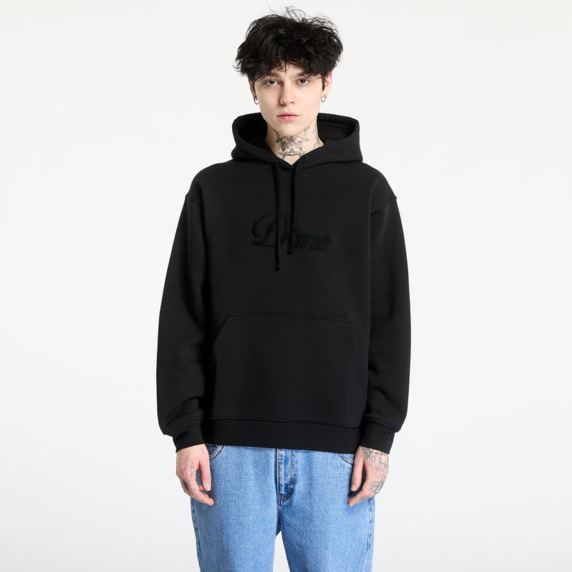 Pulover Dime DIME Cursive Logo Hoodie Črna | DIMEHO2449BLK