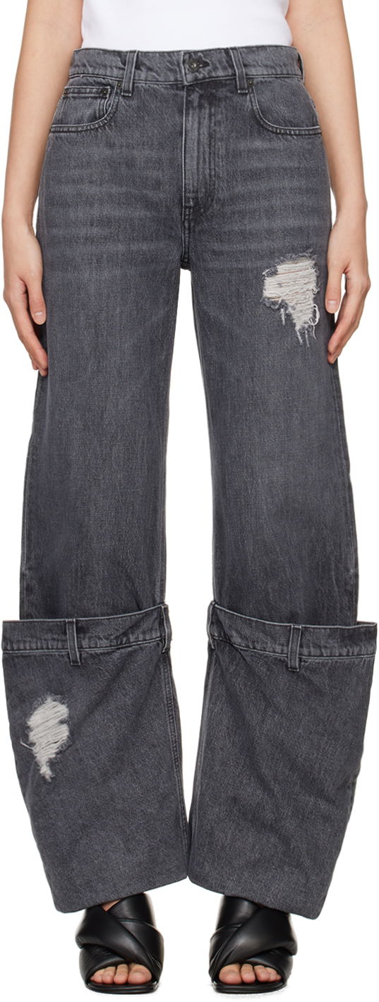 Kavbojke JW Anderson SSENSE Exclusive Gray Bucket Jeans Siva | DT0056-PG1195929
