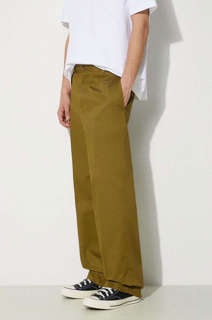 Hlače MAISON KITSUNÉ Maison Kitsuné Relaxed Chino Pants Zelena | MM01106WW0078