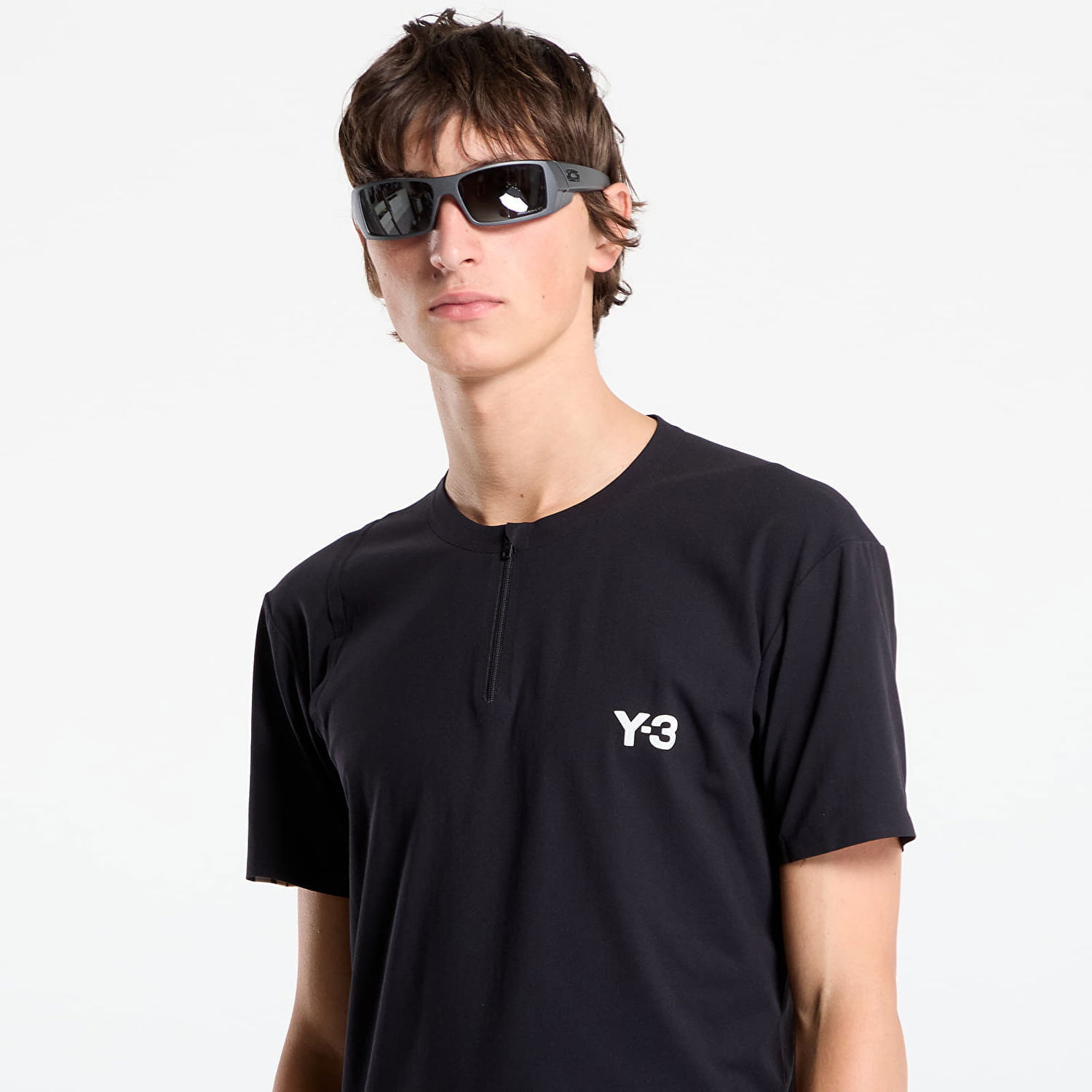 Majica Y-3 Y-3 Zip Tee Črna | JY6946, 1