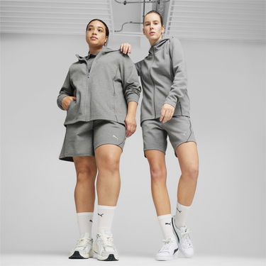 Pulover Puma teamFINAL Casuals Hooded Jkt Wmn Siva | 658531-33, 2