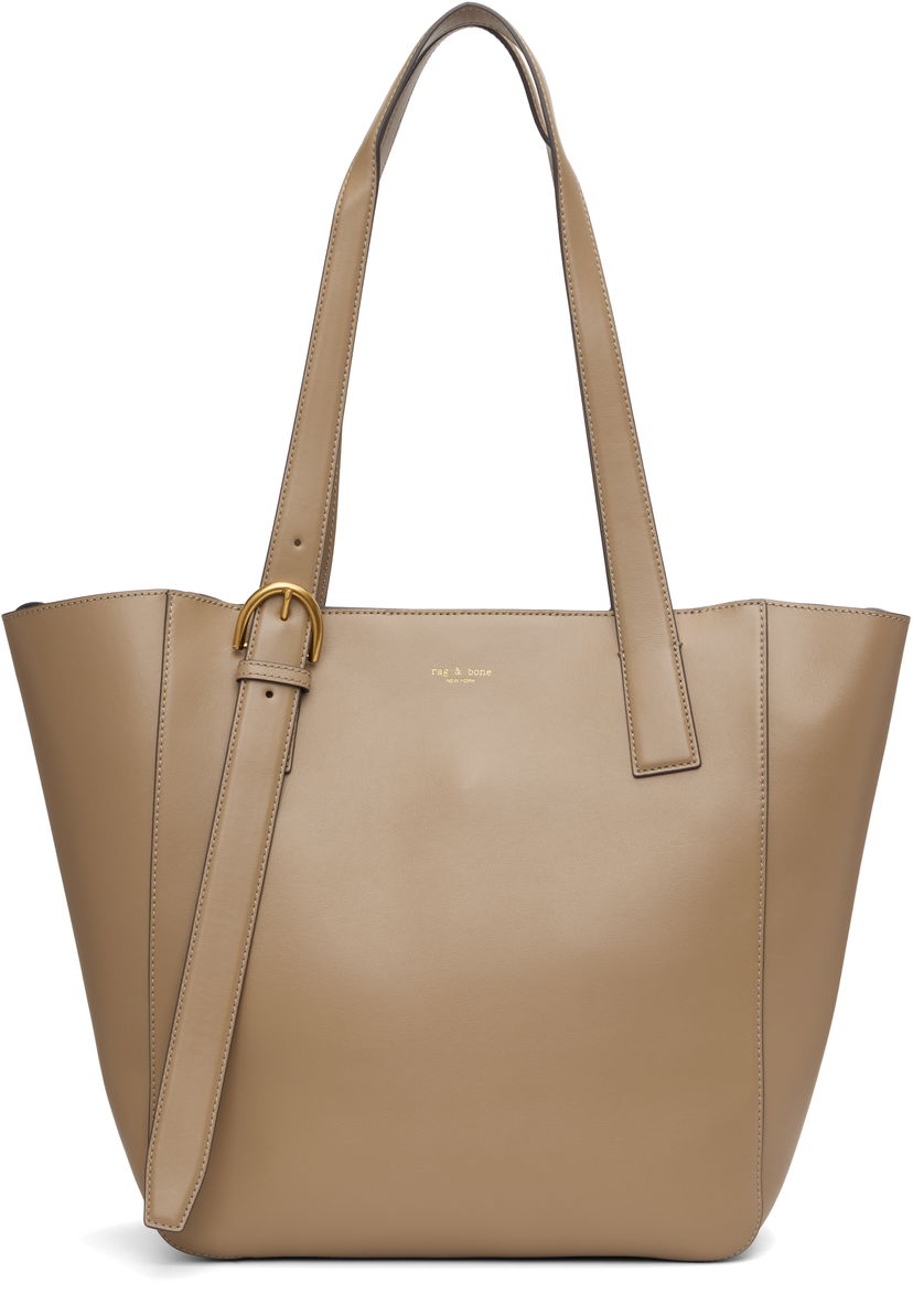 Tote bag rag & bone Rag & Bone Parker Leather Tote Bež | LE101325