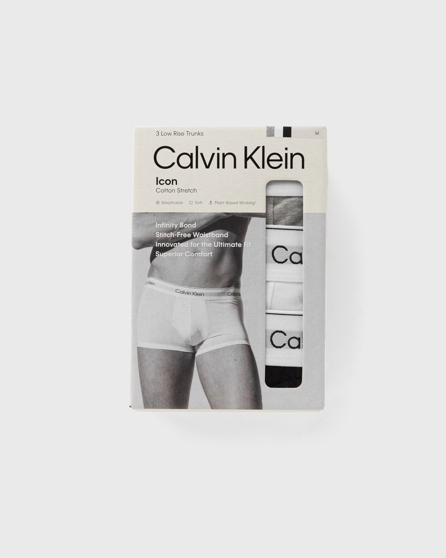 Boksarice CALVIN KLEIN Calvin Klein Low Rise Trunk Underwear 3-Pack Siva | LV00NB4389MP1, 1