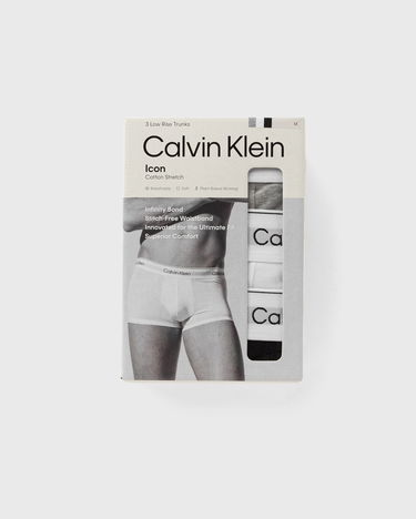 Boksarice CALVIN KLEIN Calvin Klein Low Rise Trunk Underwear 3-Pack Siva | LV00NB4389MP1, 1