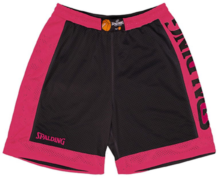 Kratke hlače Spalding Spalding Reversible Shorts Roza | 40221208-fuchsiablack, 1