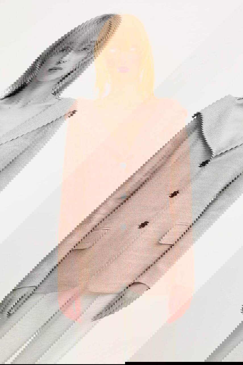Jakna OUR LEGACY Our Legacy Kaonashi Linen Blazer Roza | W2250KH, 0