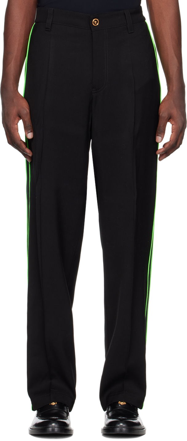 Hlače Versace Striped Črna | 1008113 1A06179, 0