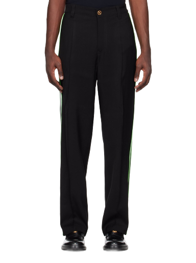 Hlače Versace Striped Črna | 1008113 1A06179