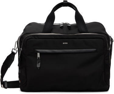 Torba za čez ramo BOSS Nylon Logo Hardware Duffle Bag with Detachable Strap Črna | 50548008, 0