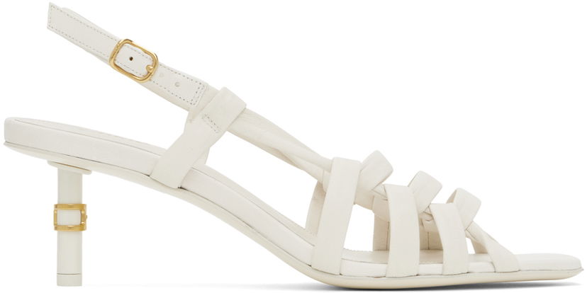Modni dodatki CHLOÉ Chloé Marcie Heeled Sandals Bela | CHC24A04INK