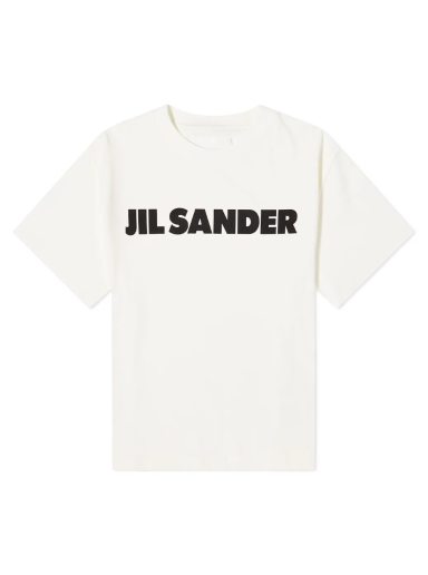 Majica Jil Sander Logo Tee Bela | J21GC0001-J45148-102