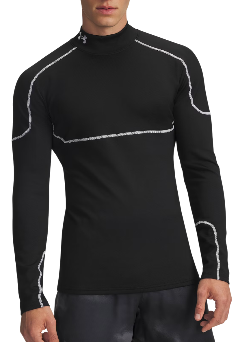 Majica Under Armour Under Armour ColdGear Grid Mock Neck Long Sleeve T-Shirt Črna | 6007127-001