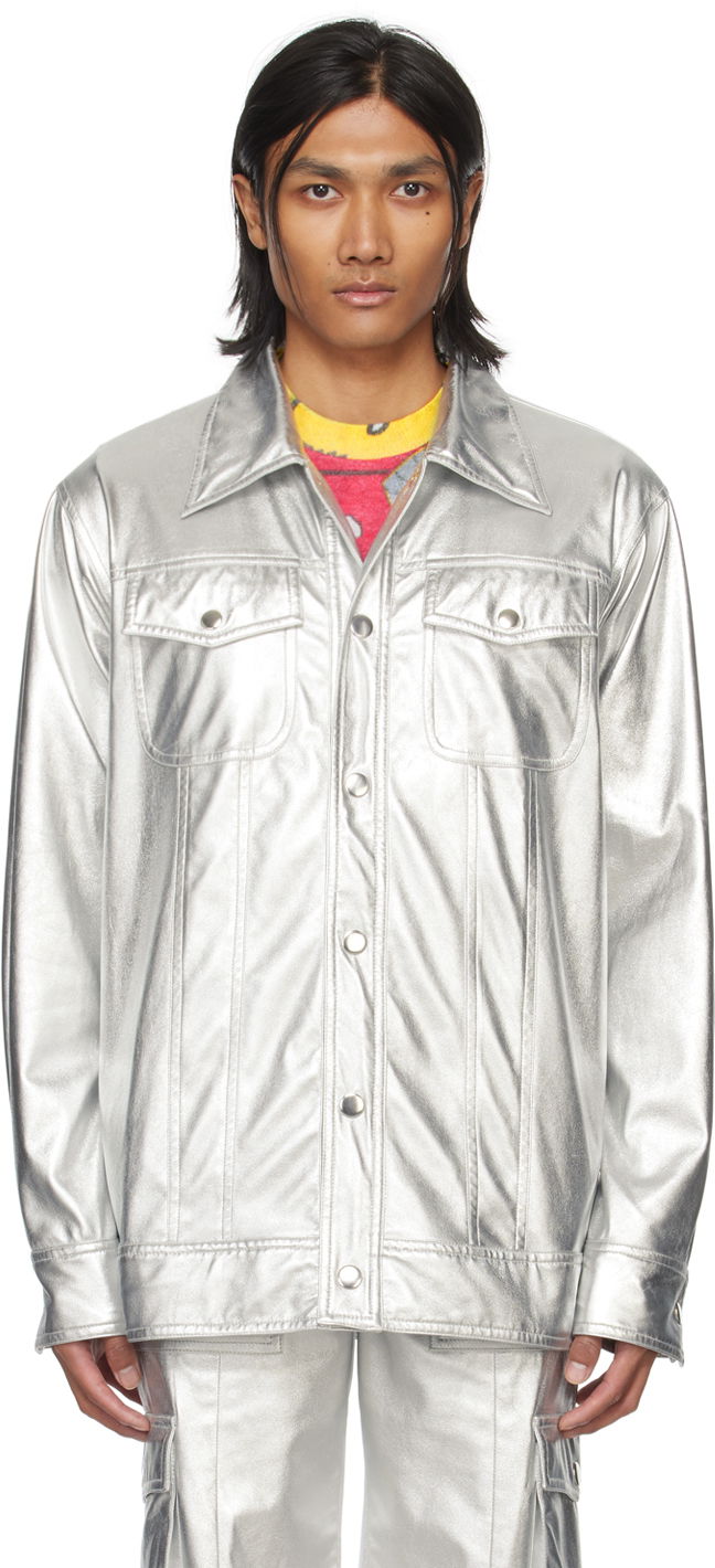 Jakna Anna Sui Buttoned Metallic Jacket Kovinski | M1124L31