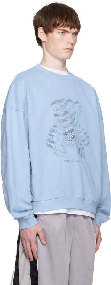 Pulover We11done Coding Teddy Sweatshirt Modra | WD-TS2-25-789-U-BL, 1
