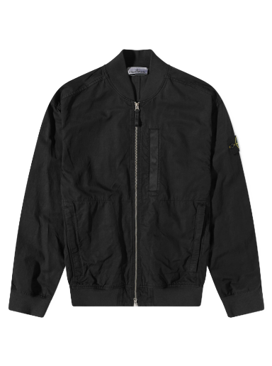Bomber jakna Stone Island Cupro Cotton Twill Bomber Jacket Črna | 781542629-V0029