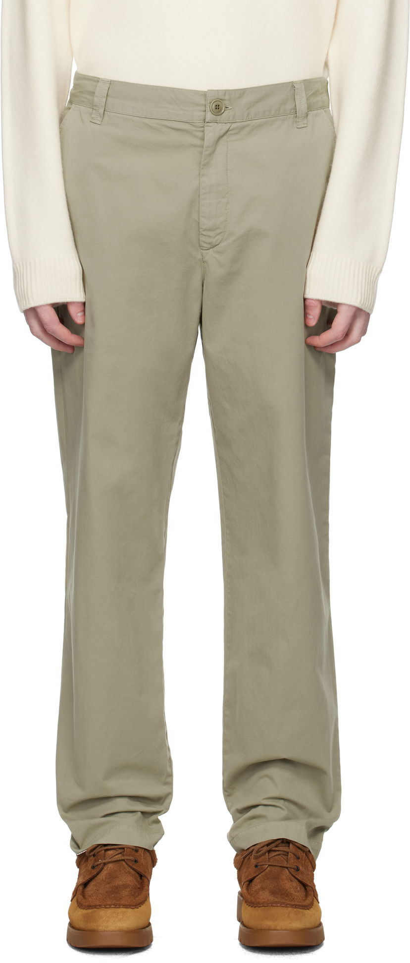Hlače A.P.C. A.P.C. Lawrence Trousers Zelena | COHKU-H08509