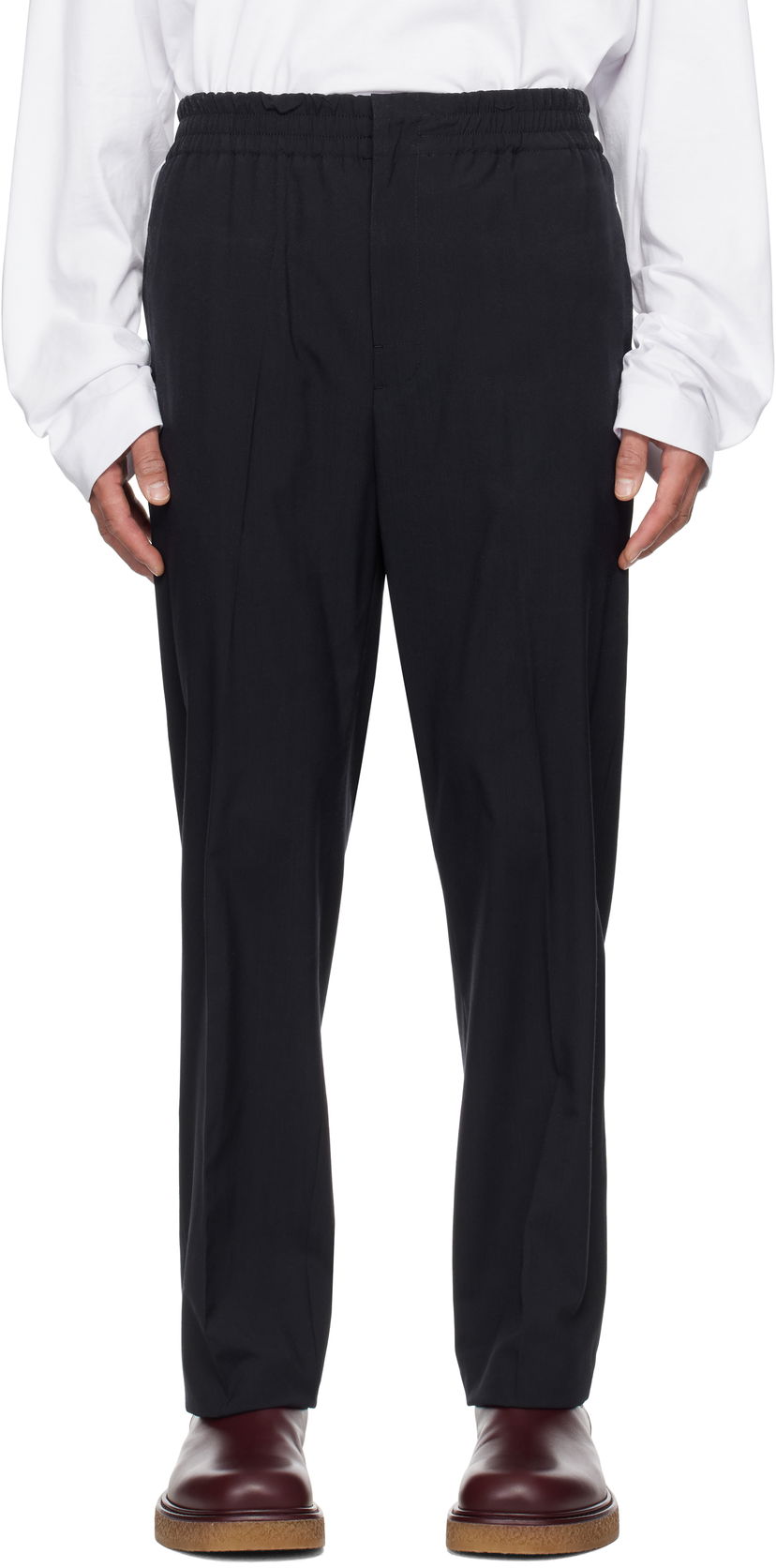 Hlače Bottega Veneta Bottega Veneta Fine Wool Trousers Črna | 811897V4XP04246