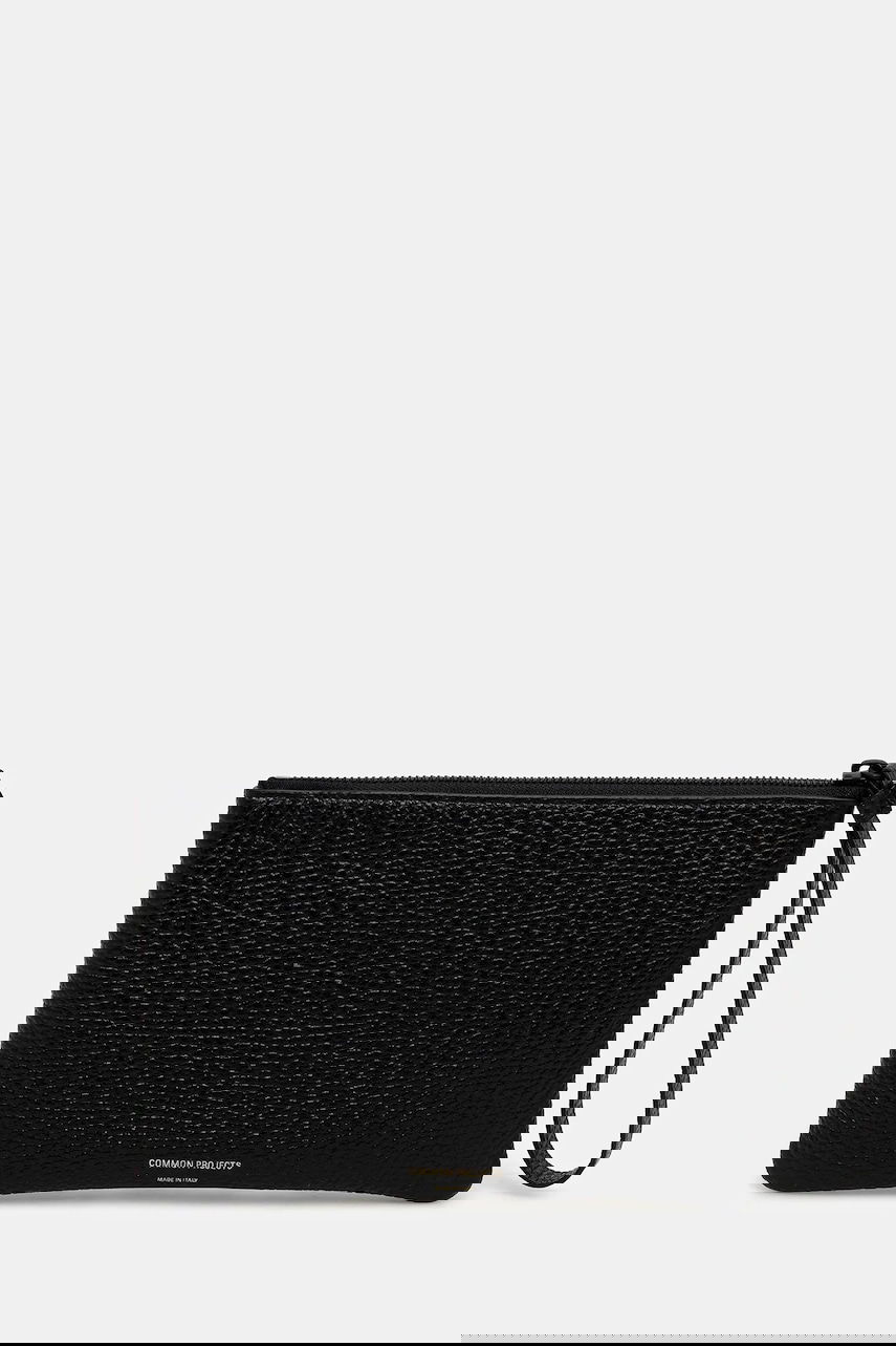 Denarnica Common Projects Pebbled Leather Small Flat Pouch Črna | 9187.7001, 0