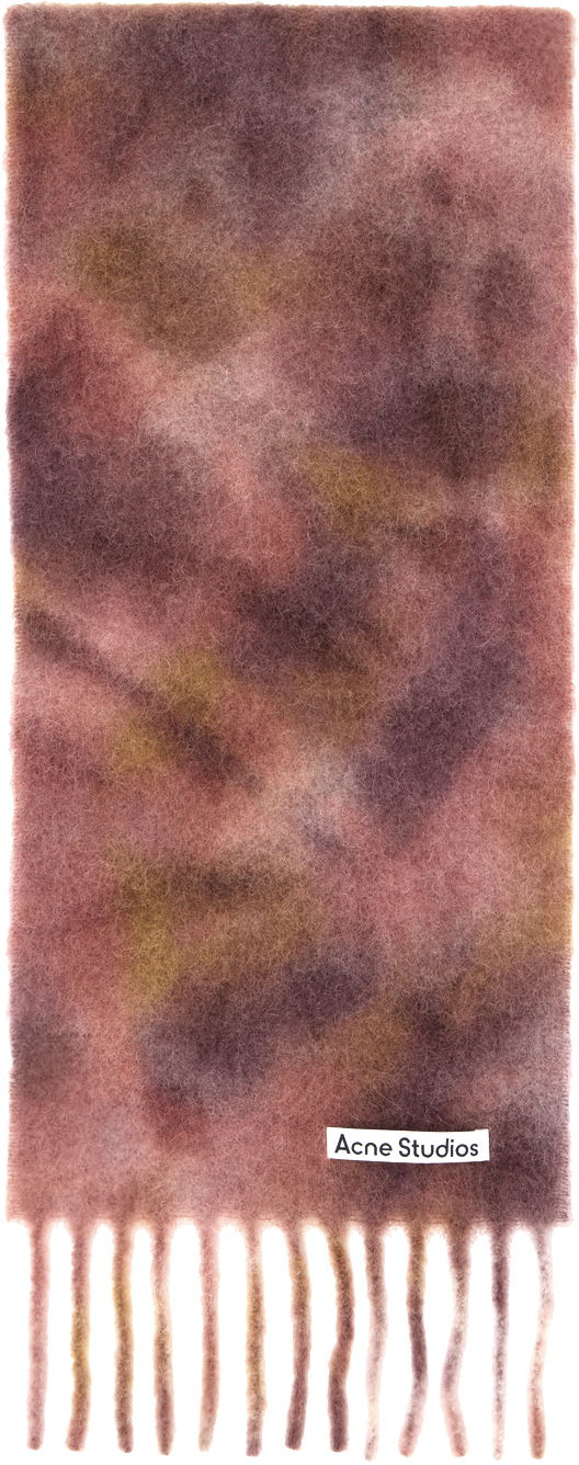 Oblačila Acne Studios Burgundy & Purple Tie-Dye Scarf Bordo | CA0284-