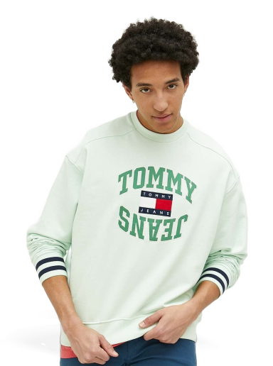 Pulover Tommy Hilfiger Logo Sweatshirt Zelena | DM0DM16375.PPYX
