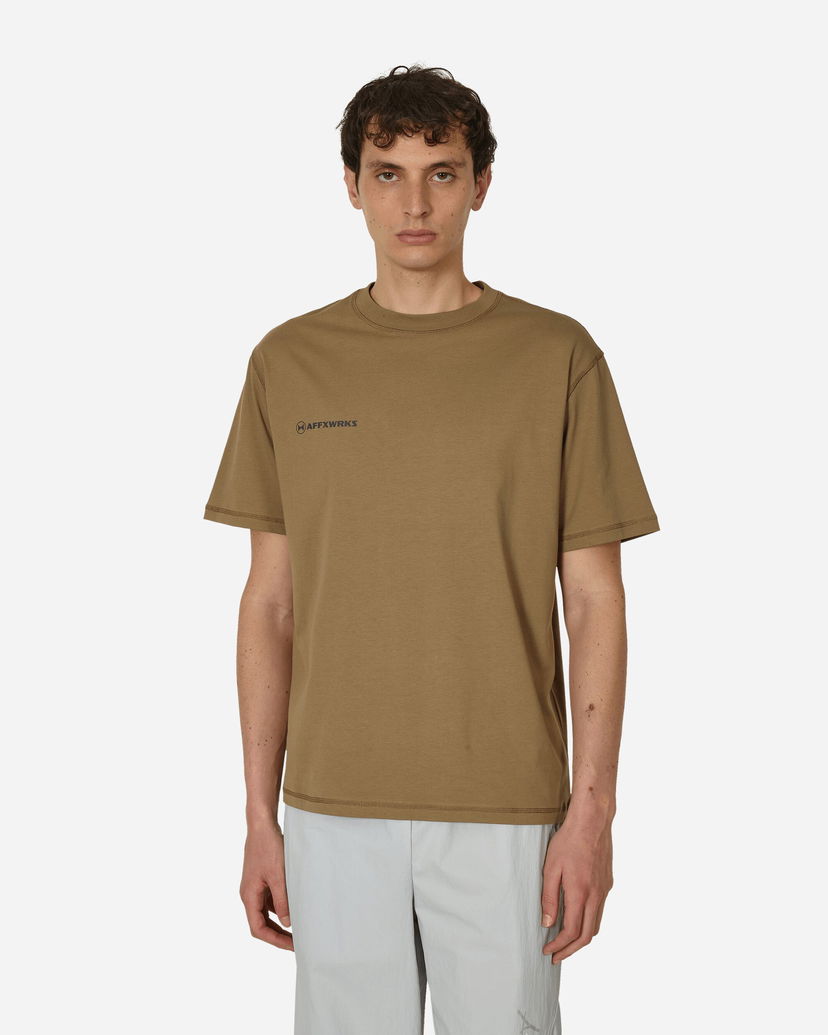 Majica AFFXWRKS Logo T-Shirt Desert Green Zelena | SS24T04 DESGR