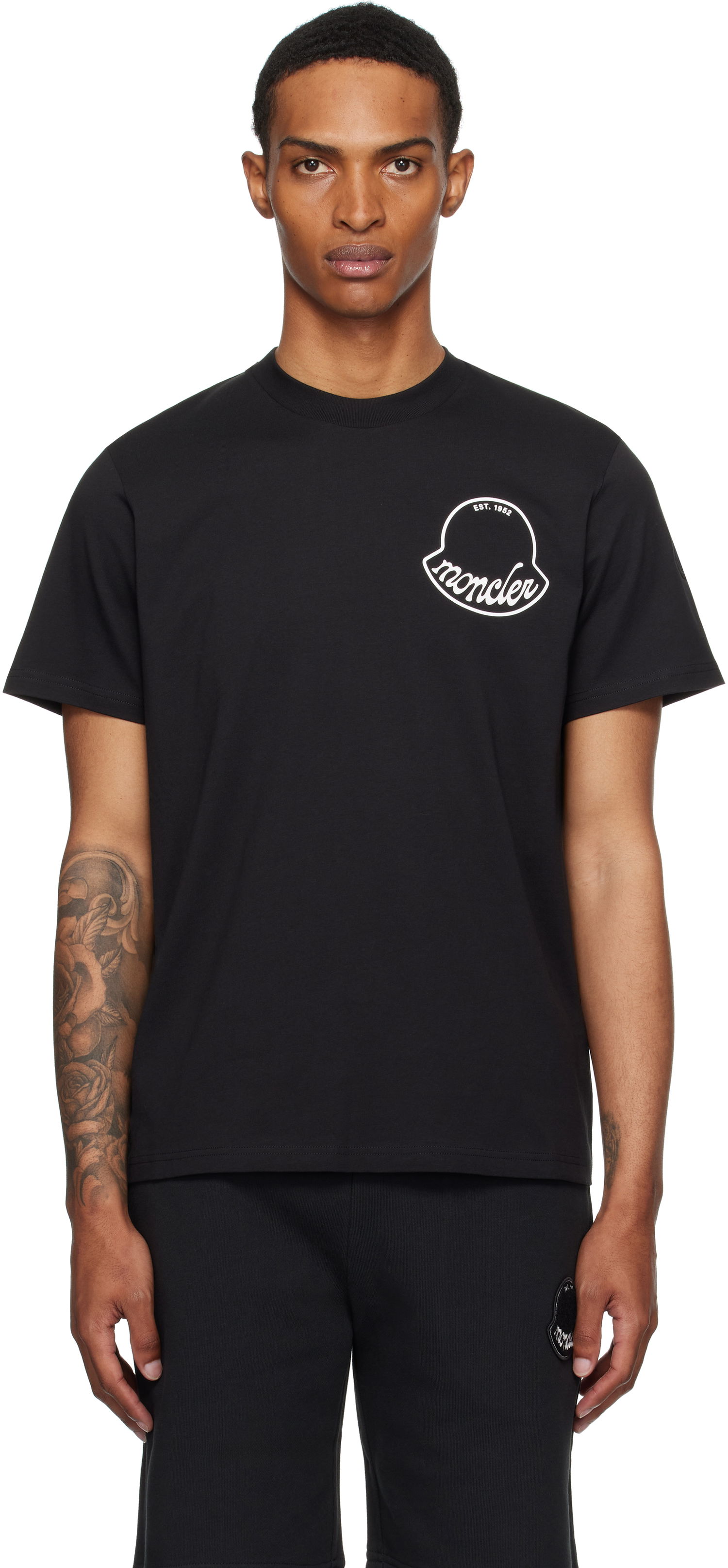 Majica Moncler Moncler Archivio Creativo T-Shirt Črna | K20918C0001389AJS, 0