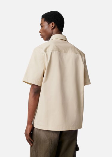 Srajce AXEL ARIGATO Short Sleeve Collared Shirt Dylan Bež | A3354001, 3