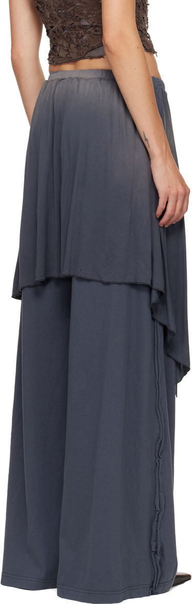 Hlače Diesel P-Kirpalong Draped Wide-Leg Trousers Siva | A18545 0AGBA, 2