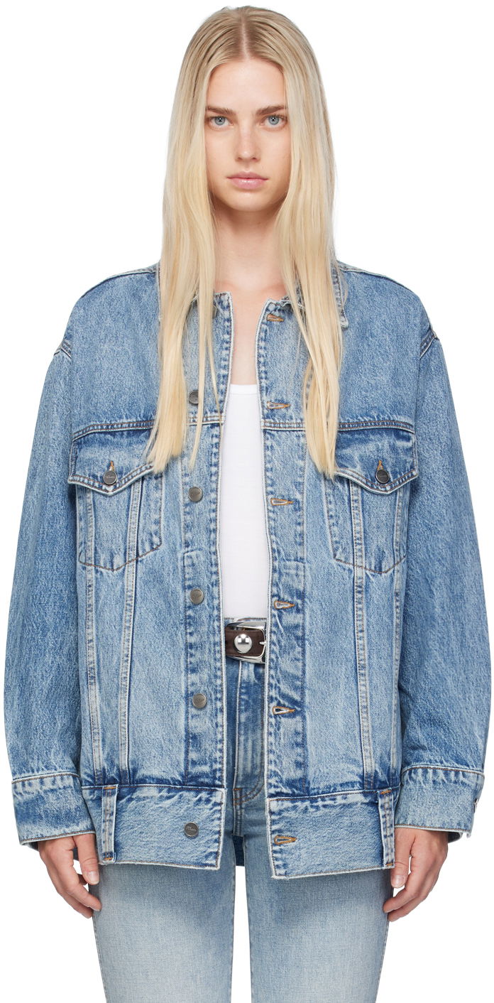 Jakna Khaite Blue 'The Grizzo' Denim Jacket Modra | 1098-094