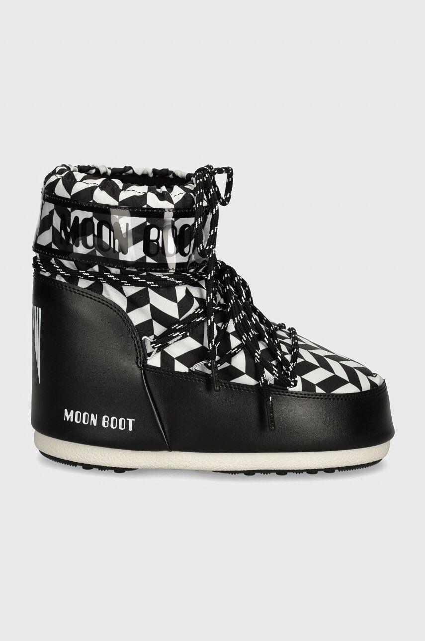 Superge in čevlji Moon Boot MB ICON LOW OPTICAL Boots Črna | 80D1409550.NA02, 1