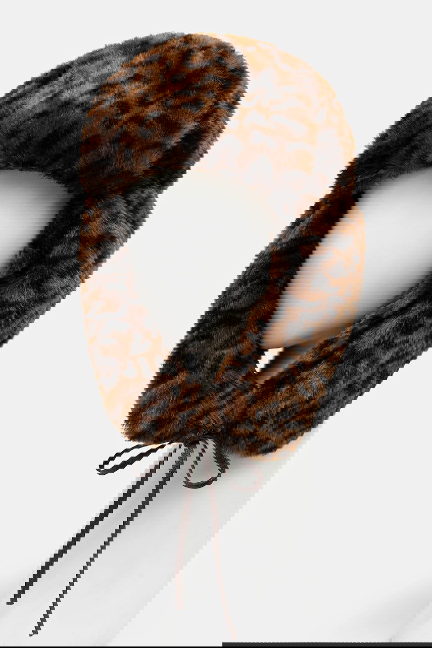 Klobuk Kangol Leopard Print Faux Fur Trapper Hat Rjava | K4266ST.LEOPARD, 0