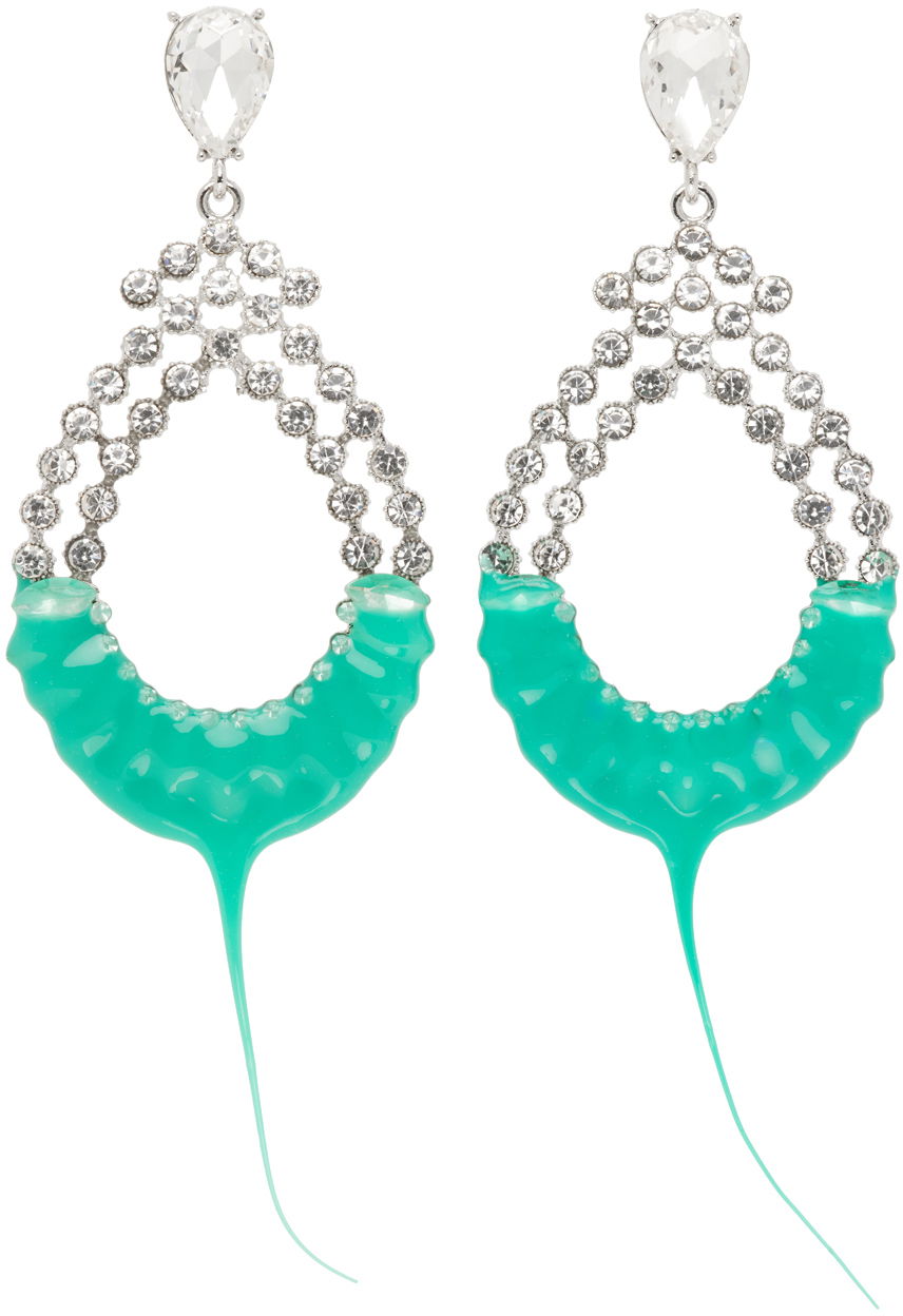 Uhani Ottolinger Ottolinger Diamond Loop Earrings Turkizna | 2500503, 0