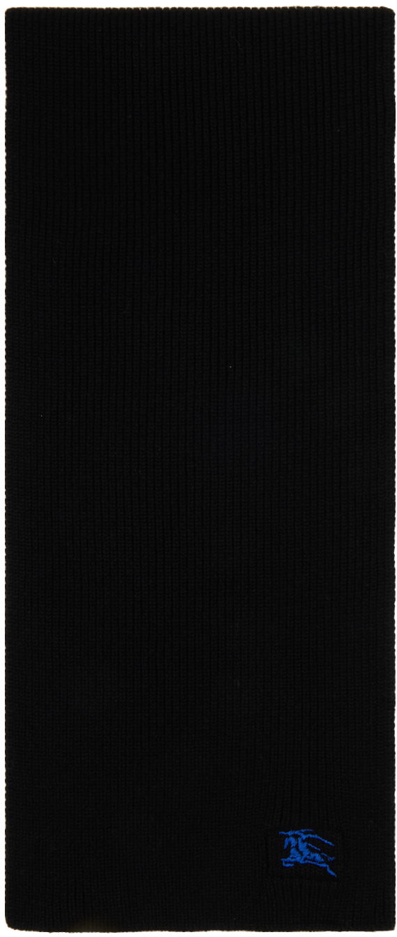 Šala Burberry Ribbed Cashmere Scarf Črna | 8085771
