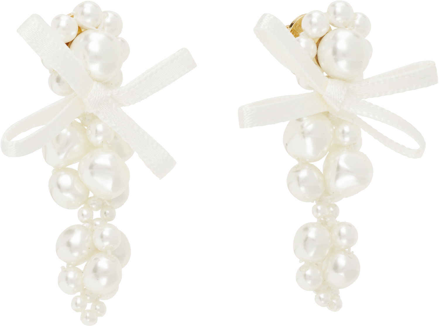 Uhani Simone Rocha Simone Rocha Petite Bow Cluster Earrings Bela | ERG545 0904, 1