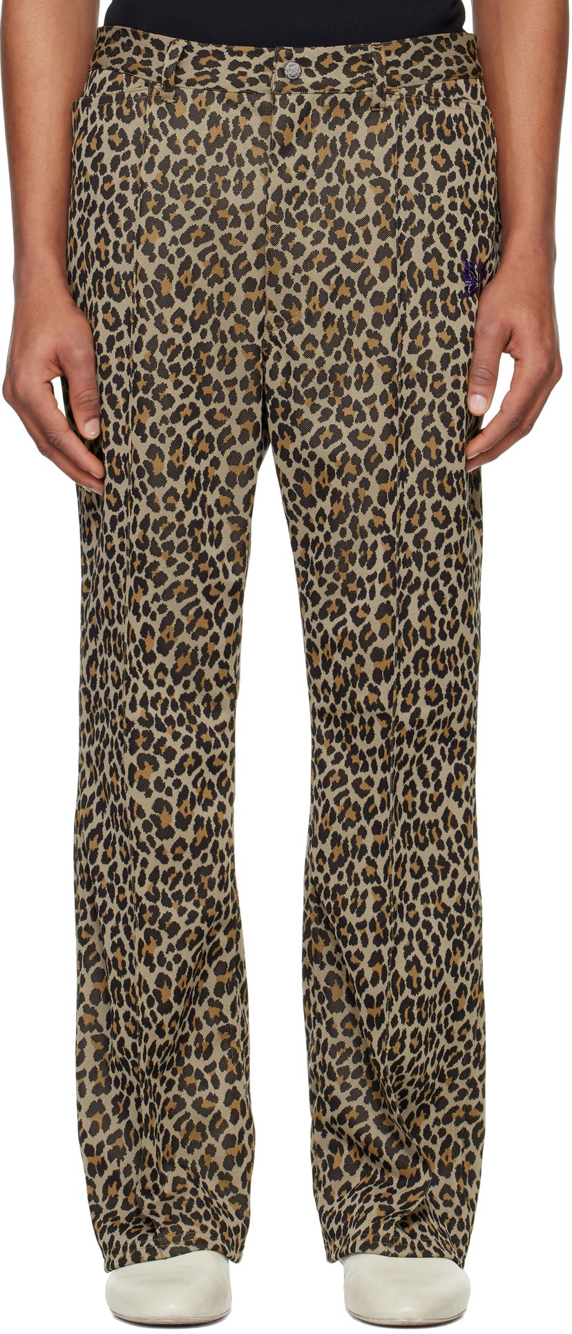 Hlače Needles Needles Boot-Cut Trousers Rjava | QV318