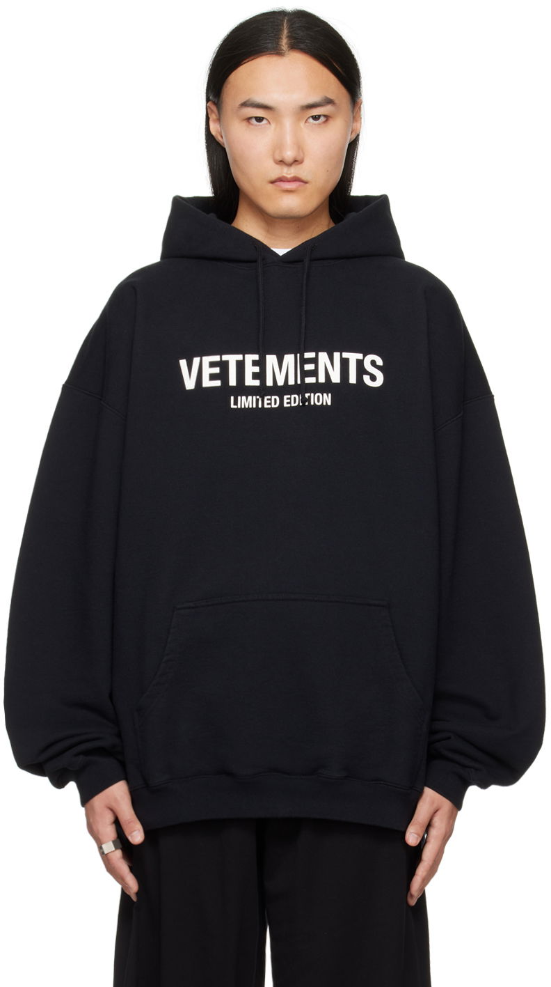 Pulover VETEMENTS 'Limited Edition' Hoodie Črna | UE64HD600B